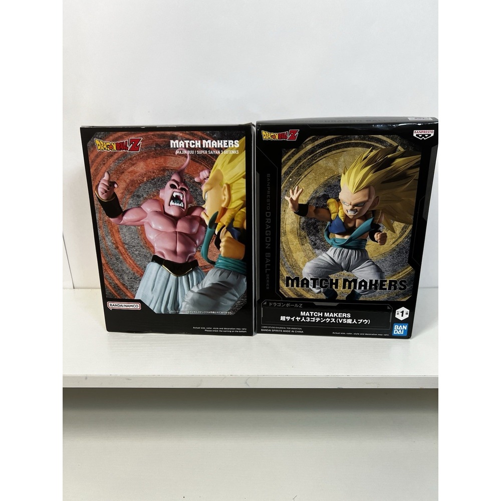 DBZ Match Makers Majin Buu & SSJ3 Gotenks Figure Set‎ Banpresto New